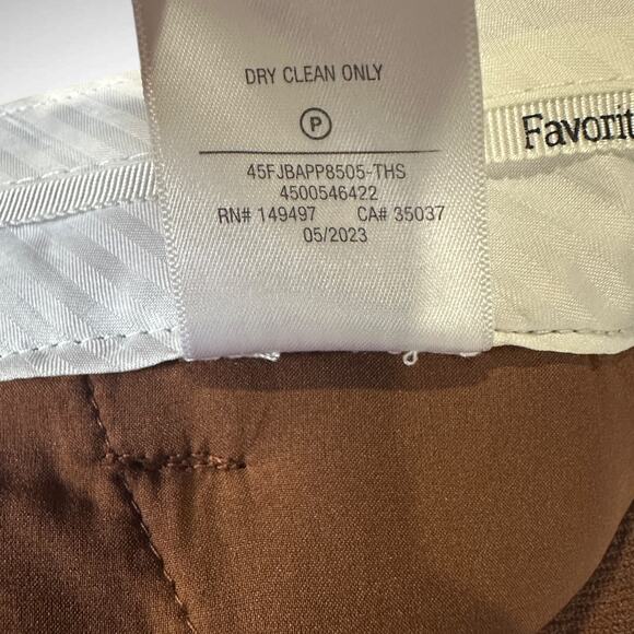 Favorite Daughter Size 10 Plaid‎ Toffee Houndstooth Trouser Wide Leg Pants Work - Picture 9 of 12